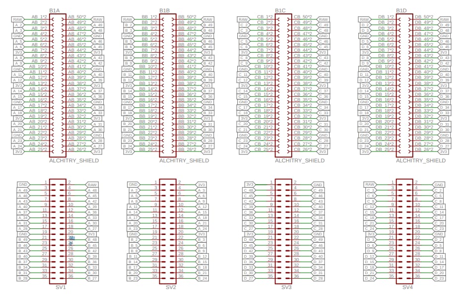 Schematic - SparkFun DEV-16524 Alchitry Br Prototype Element Board